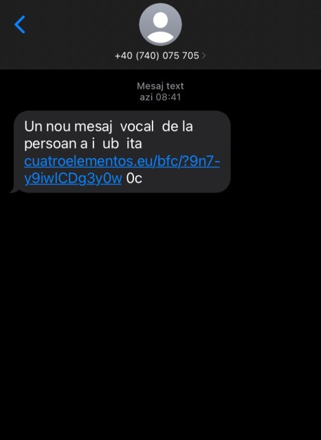 Nu accesați link-urile din sms-uri, că rămâneți fără bani!