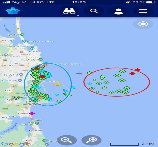 Aglomerație de nave, în rada Portului Constanța!