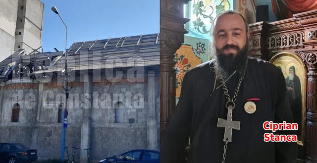 De ce nu s-a demolat biserica de pe Tomis, căreia i-a ”crescut” un stâlp în acoperiș?! Video