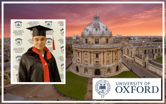 Elev de la Liceul de Informatică din Constanța, admis la Universitatea din Oxford