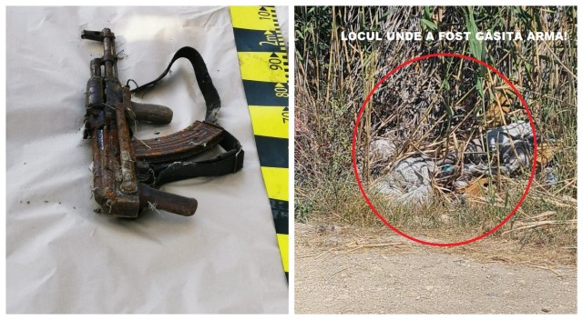 Imagini și detalii de la locul unde a fost găsită arma furată din Mamaia Sat!