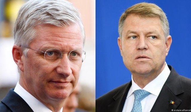 Klaus Iohannis îl primește pe regele Belgiei la baza militară Mihail Kogălniceanu