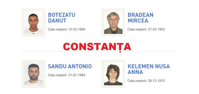 ”Panoul de onoare” al infractorilor din Constanța, dați în urmărire de Poliție!
