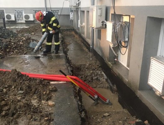 Subsolul Spitalului de Boli Infecțioase Constanța, inundat în urma ploilor torențiale