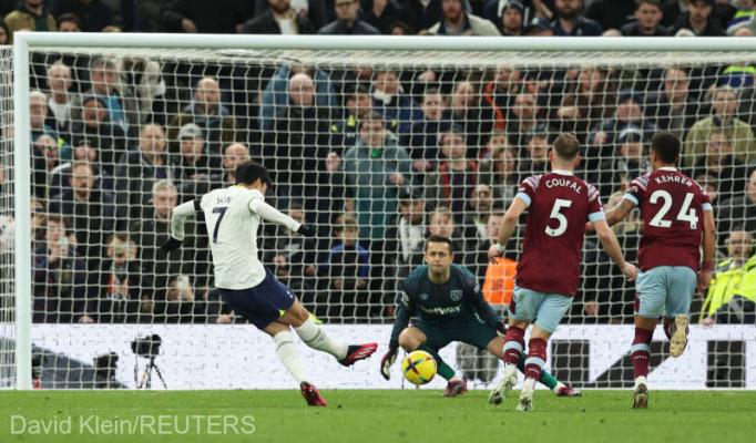 Fotbal: Tottenham a învins-o pe West Ham şi a urcat pe locul 4 în Premier League
