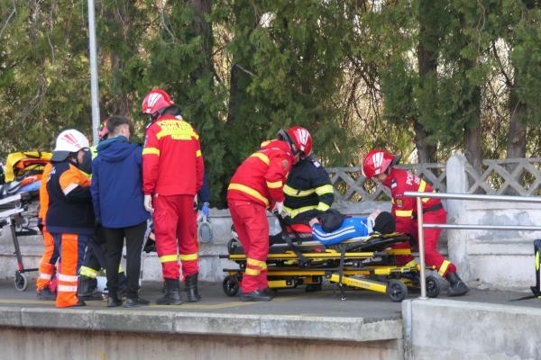 ISU Brăila, exercițiu pentru a testa capacitatea de intervenţie în cazul producerii unui accident feroviar
