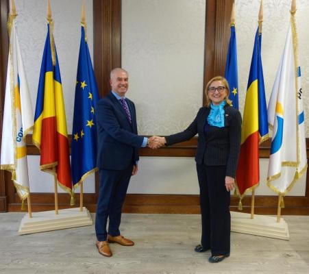 Noul ambasador al Georgiei în România, vizită în portul Constanța