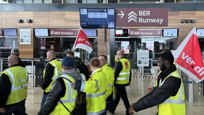 Avertizare de călătorie MAE: În Germania sunt greve pe aeroporturile Berlin-Brandenburg şi Hamburg