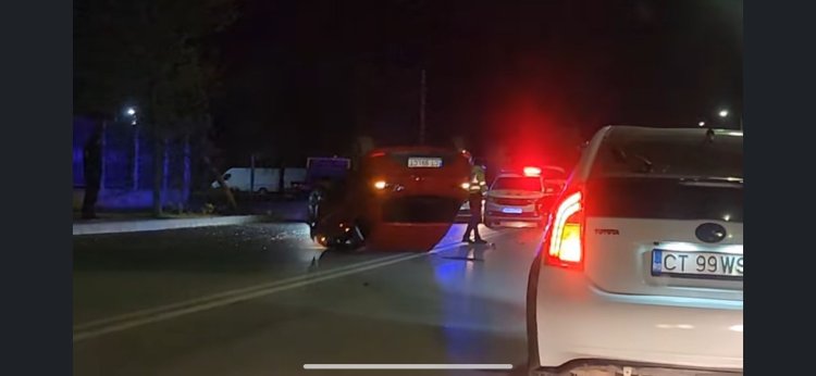 Un șofer mort de beat s-a răsturnat cu mașina pe Aurel Vlaicu. Video