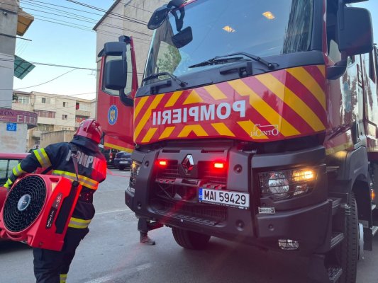 Incendiu la un apartament de pe Aleea Magnoliei