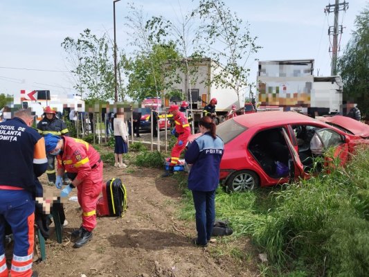 Mai multe persoane implicate într-un accident rutier în Fierbinți-Târg
