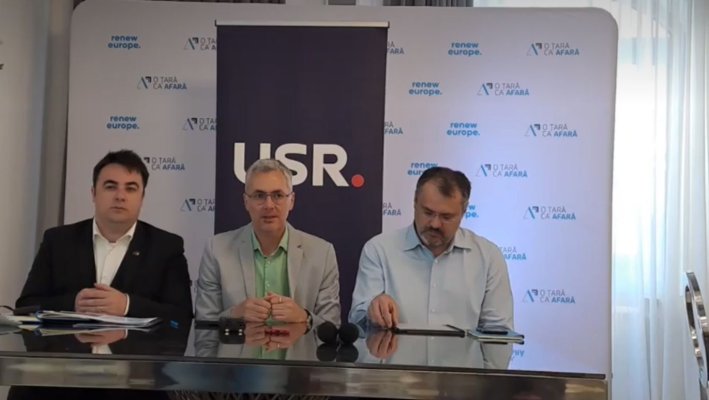 USR Constanța a susținut o conferință de presă prilejuită de evenimentul „Caravana fondurilor europene“
