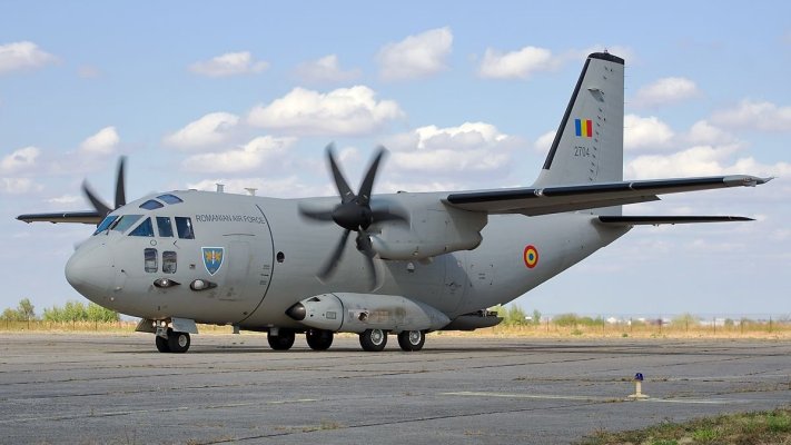 Zbor umanitar efectuat cu o aeronavă C-27J Spartan a Forțelor Aeriene Române