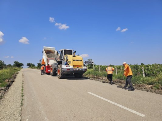 Lucrări la drumurile din județul Constanța 