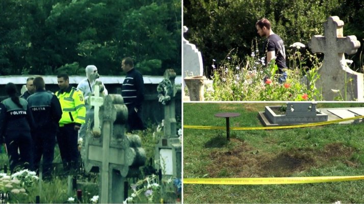 Misterul trupului găsit carbonizat, într-un cimitir din Cluj