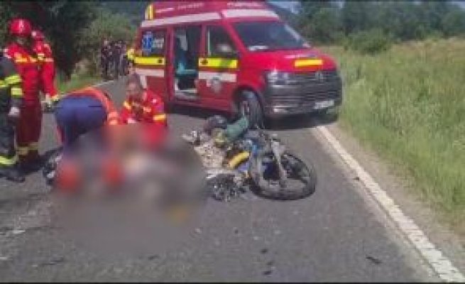 Accident cu două motociclete și o mașină - Trafic restricționat pe DN 6