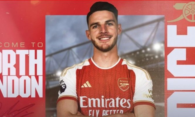 Declan Rice a semnat cu Arsenal
