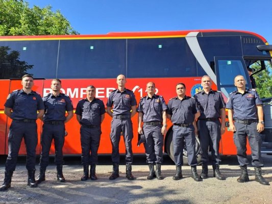 40 de pompieri români pleacă spre Franța pentru a ajuta la stingerea incendiilor de vegetație. Video