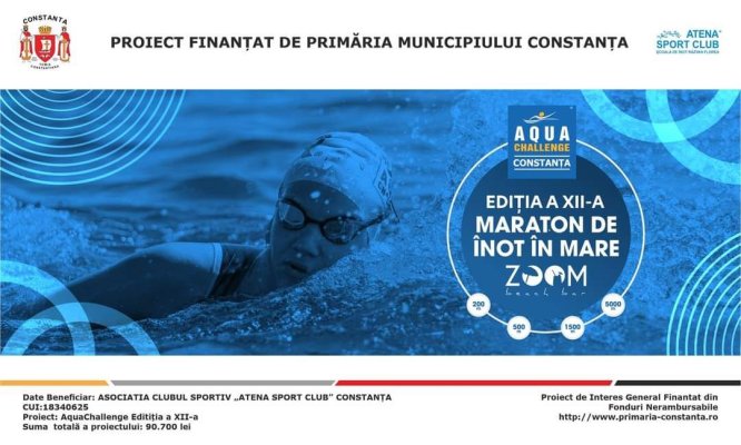 Începe „Maratonul de înot în Marea Neagră“, ediția a XII-a