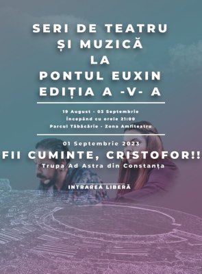 Ultimele spectacole din cadrul evenimentului „Seri de Teatru și Muzică la Pontul Euxin”  