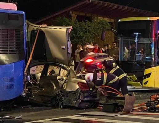 Video șocant! Accidentul BMW-ului înmatriculat ZEU, filmat de o cameră de supraveghere