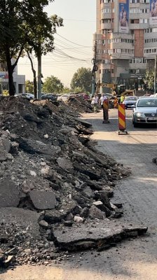 Asfaltarea carosabilului pe bulevardul Alexandru Lăpușneanu continuă cu un nou sector de drum  