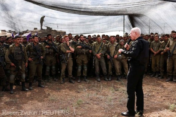 Ministrul israelian al apărării sugerează că momentul lansării invaziei terestre în Gaza se apropie