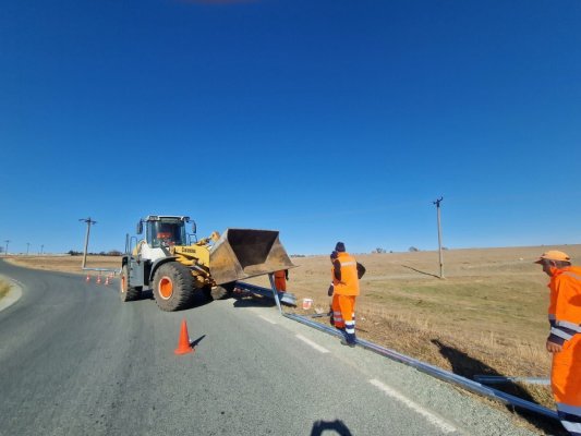 Drumuri Județene Constanța execută lucrări pe mai multe sectoare de drum