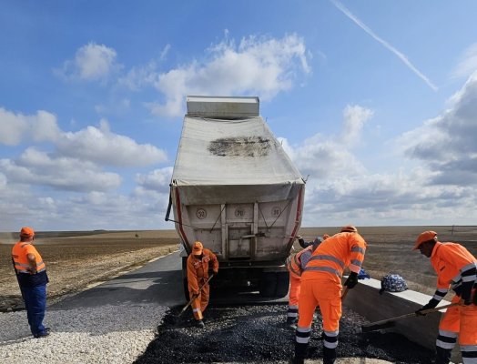 Drumuri Județene Constanța continuă asfaltările