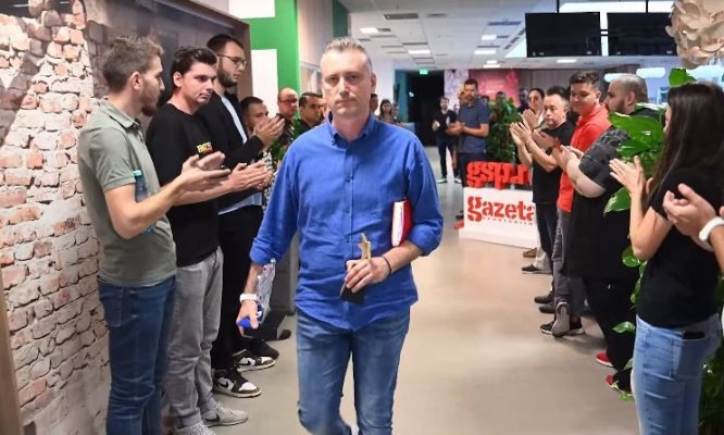 Redactorul-șef al Gazetei Sporturilor, înlăturat de patronii elvețieni. A fost aplaudat la plecare. Video