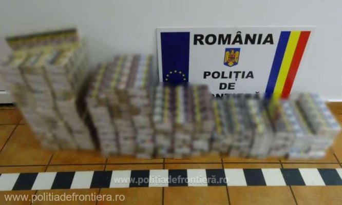 Şofer bulgar cercetat penal după ce a încercat să introducă ilegal în România 594 de pachete cu ţigări