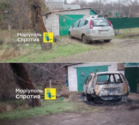  Atentat la Mariupol - Partizanii ucraineni au aruncat în aer mașina unui oficial rus