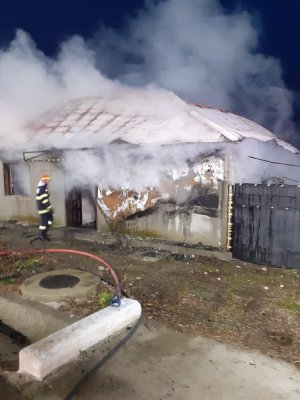 Incendiu la o casă, în Mihail Kogălniceanu
