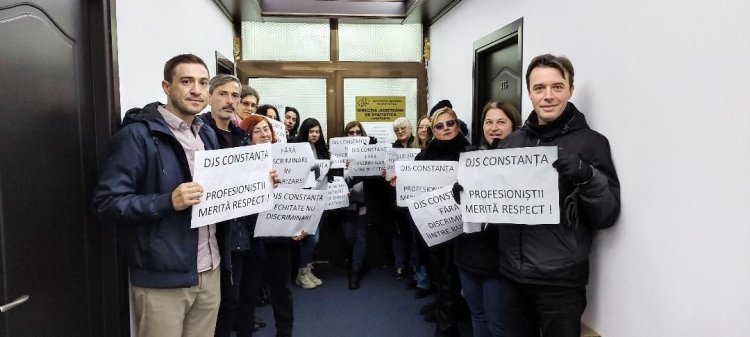 Protest la DJS Constanța! Angajații refuză să mai muncească: Nu mai acceptăm să fim ignorați