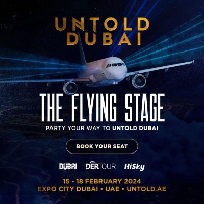 Experiența UNTOLD Dubai începe cu o petrecere la 11.000 de metri altitudine
