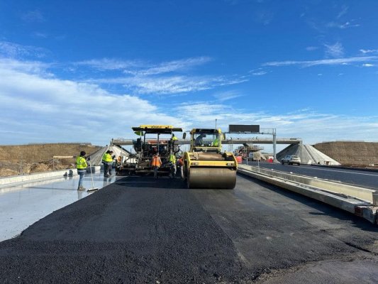 CNAIR: Au fost reluate lucrările pentru finalizarea construcţiei A0 Sud între A2 şi DN5
