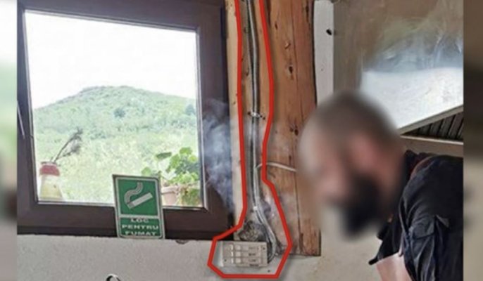 Imagini cu rețeaua electrică de la Ferma Dacilor, care s-ar fi supraîncălzit