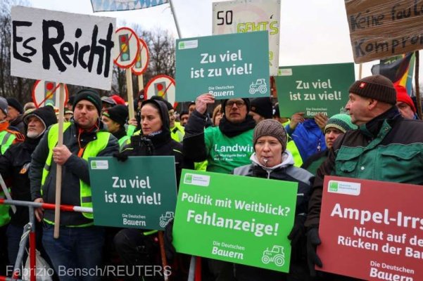 Agricultorii germani ameninţă cu noi manifestaţii