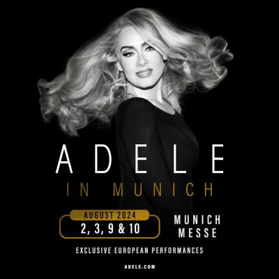 Vedeta pop britanică Adele va susţine patru concerte în Munchen