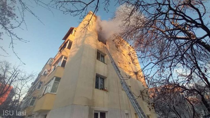 A murit bebelușul de 5 luni din Iași cu care mama a sărit de la etaj pentru a scăpa din incendiu