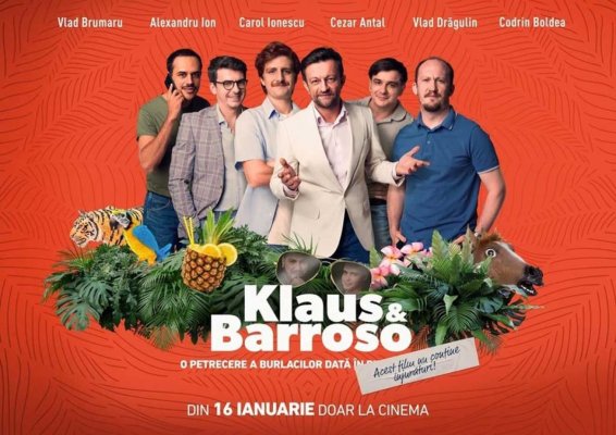 Comedia Klaus & Barroso a debutat pe primul loc, cu încasări de peste 1,2 milioane de lei