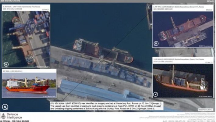 Fotografii din satelit cu trei misterioase nave rusești încărcate într-un port din Coreea de Nord