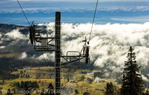Din lipsă de zăpadă, staţiunile de schi din Elveţia sunt goale