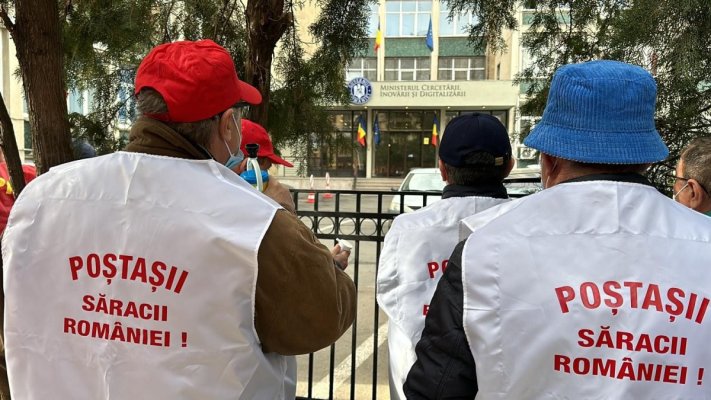 Protest de amploare a lucrătorilor poștali. Video