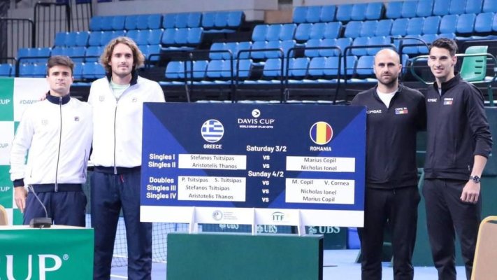 Tenis: Stefanos Tsitsipas l-a învins pe Marius Copil şi Grecia conduce România cu 1-0 în Cupa Davis