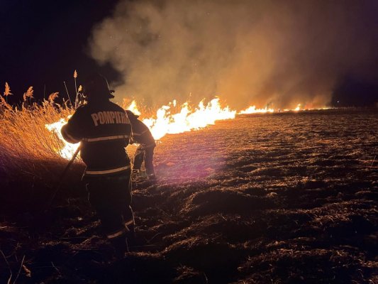 Mai multe incendii au avut loc în județul Tulcea