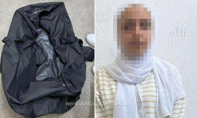 O femeie din Siria încercat să intre în România ascunsă într-o geantă  