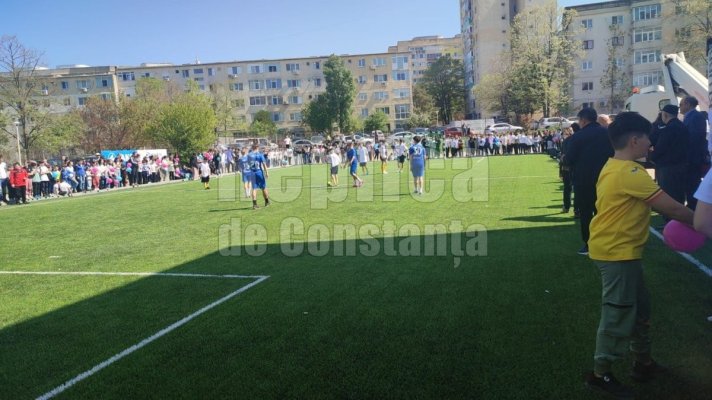 Teren de sport, inaugurat la Școala 38 Constanța! Video