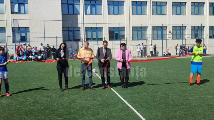 Teren de sport, inaugurat la Școala 16 Constanța! Video