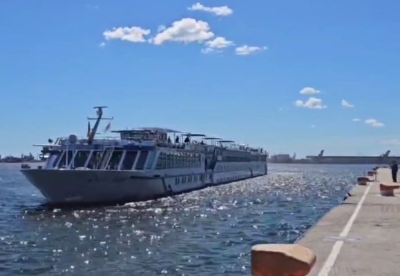 Nava River Adagio a adus la Constanța turiști americani. Video